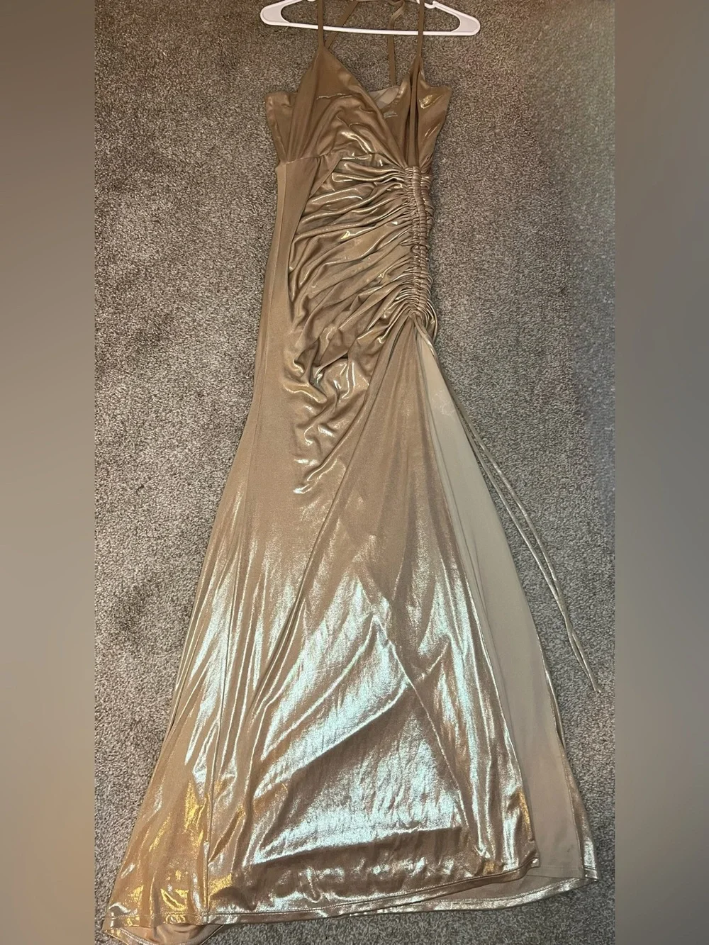 marciano metallic dress Marciano Women's Sunset Metallic Gown - Size Medium